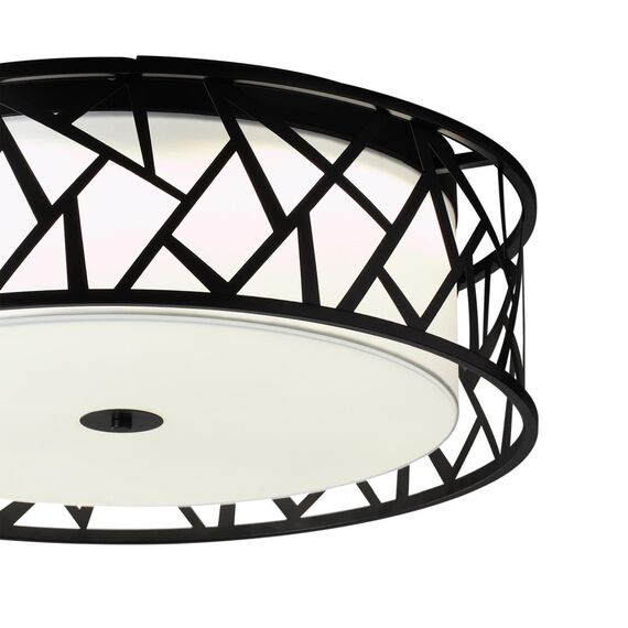 SONEX 7700/60L AVRA LED SN 056 Светильник металл/ткань/стекло/белый/черный LED 60Вт 3000-6000K D600 IP20 пульт ДУ FABIANA, изображение 7
