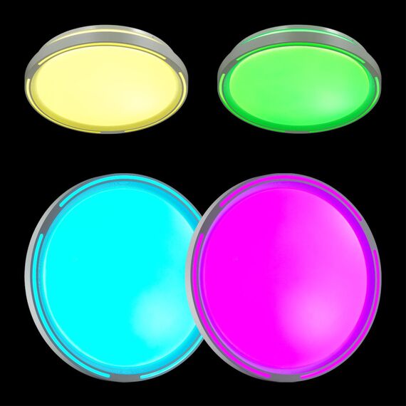 SONEX 3028/EL COLOR SN 223 Светильник пластик/бел LED 72Вт 3000-6500K D490 IP43 пульт ДУ/RGB/LampSmart SLOT, изображение 4