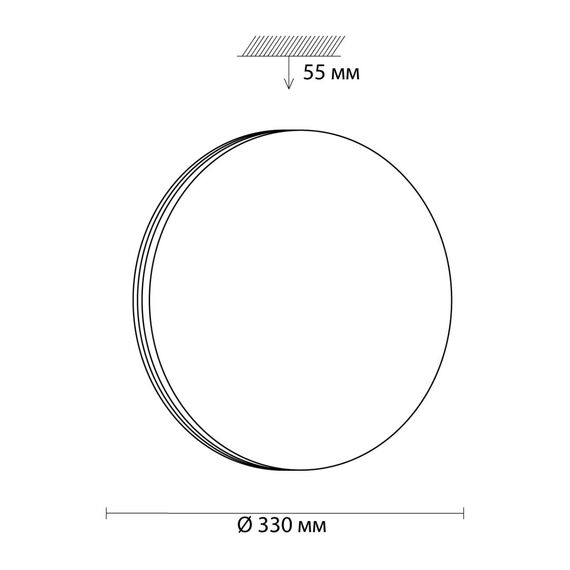 SONEX 3015/CL MINI SN 207 Светильник пластик/белый/под дерево LED 30Вт 4000K D330 IP43 SMALLI, изображение 2