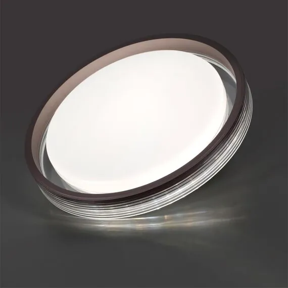 SONEX 7698/DL MARON SN 148 Светильник пластик/кофе/прозрачный LED 48Вт 3000-6000K D475 IP43 пульт ДУ MEDEN, изображение 4