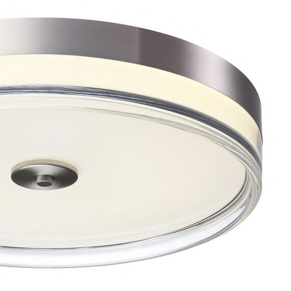 SONEX 7727/76L MITRA LED SN 101 Светильник металл/акрил/никель/прозрачный LED 76Вт 4000K D400 IP20 ETERNA, изображение 5