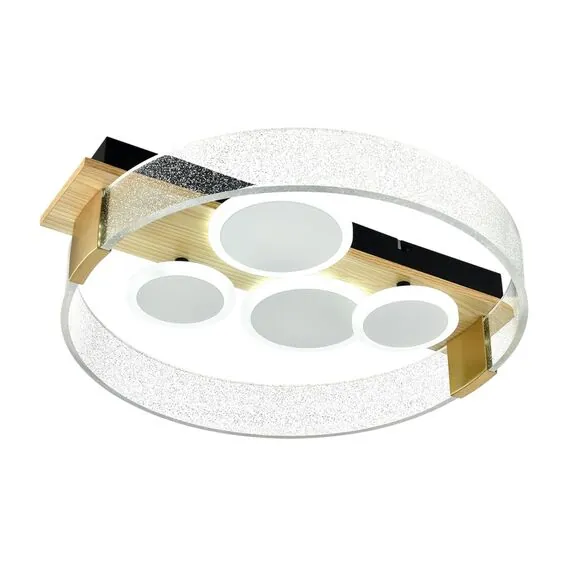 SONEX 7742/40L MITRA LED SN 077 Светильник металл/акрил/МДФ/белый/под дерево/прозрачный/черный LED 40Вт 3000-6000К 470x420 IP20 пульт ДУ SPOTS, изображение 7