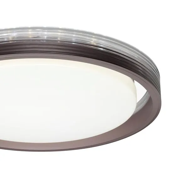 SONEX 7698/DL MARON SN 148 Светильник пластик/кофе/прозрачный LED 48Вт 3000-6000K D475 IP43 пульт ДУ MEDEN, изображение 8