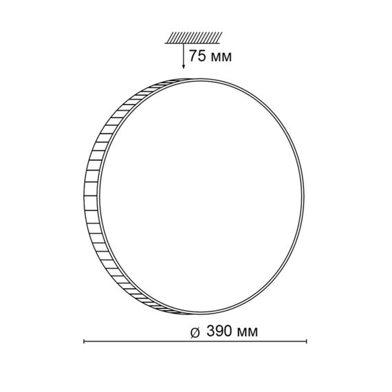 SONEX 2077/DL PALE SN 194 Светильник пластик/белый/прозрачный LED 48Вт 3000-6300K D390 IP43 пульт ДУ DINA, изображение 2