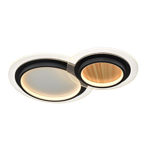 SONEX 7733/80L MITRA LED SN 078 Светильник металл/акрил/белый/под дерево/прозрачный/черный LED 80Вт 3000-6000К 600x380 IP20 пульт ДУ SUNNY, изображение 8