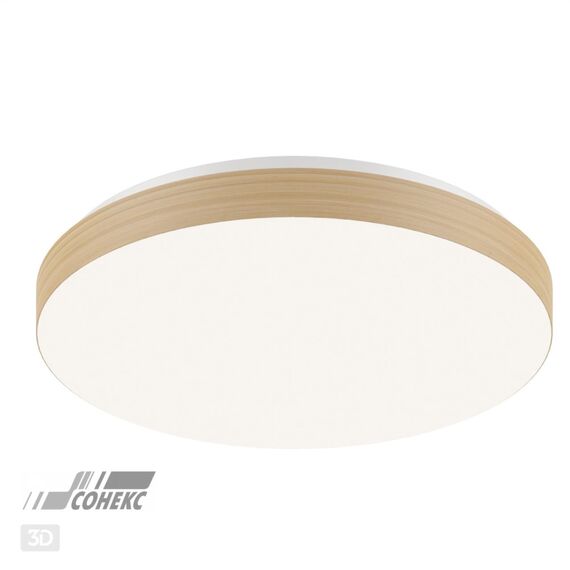 SONEX 3066/CL MINI SN 207 Светильник пластик/белый/под светлое дерево LED 30Вт 4000К D330 IP43 SMALLI, изображение 3