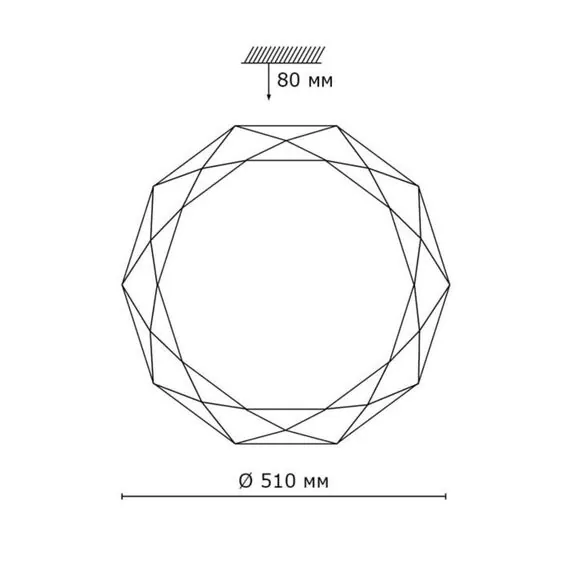 SONEX 2012/EL PALE SN 219 Светильник пластик/белый/прозрачный LED 72Вт 3000-6300K D510 IP43 пульт ДУ TORA, изображение 2