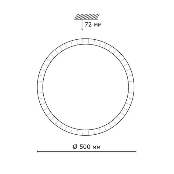 SONEX 2036/EL PALE SN 197 Светильник пластик/белый/прозрачный LED 72Вт 3000-6300K D500 IP43 пульт ДУ BRISA, изображение 2