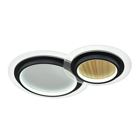 SONEX 7733/80L MITRA LED SN 078 Светильник металл/акрил/белый/под дерево/прозрачный/черный LED 80Вт 3000-6000К 600x380 IP20 пульт ДУ SUNNY, изображение 7