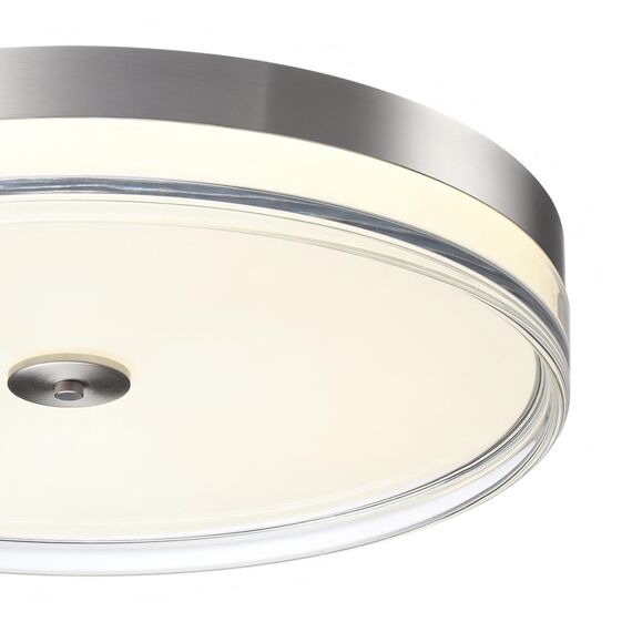 SONEX 7727/112L MITRA LED SN 101 Светильник металл/акрил/никель/прозрачный LED 112Вт 4000K D500 IP20 ETERNA, изображение 5