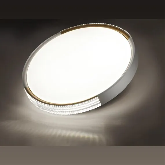 SONEX 7612/EL PALE SN 184 Светильник пластик/белый/золотистый LED 72Вт 3000-6300K D490 IP43 пульт ДУ VELIO, изображение 5