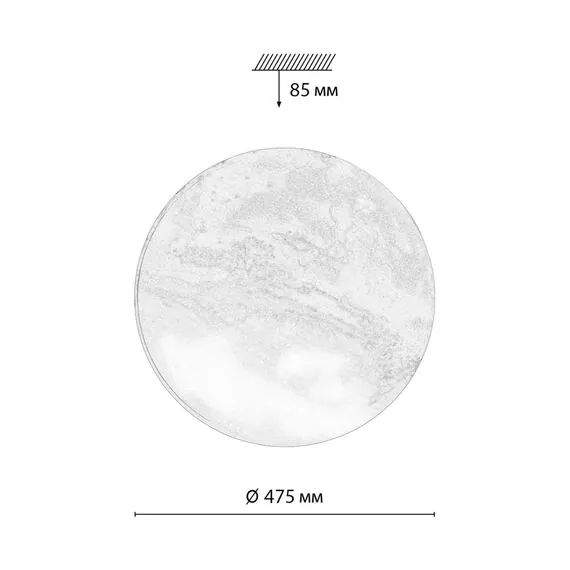 SONEX 7725/EL PALE SN 120 Светильник пластик/мульти LED 70Вт 3000-6000К D475 IP43 пульт ДУ MARS, изображение 2