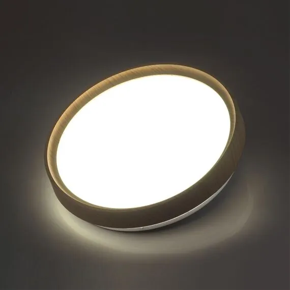 SONEX 7603/EL PALE SN 175 Светильник пластик/св.корич. под дер LED 72Вт 3000-6300K D490 IP43 пульт ДУ WOODI, изображение 5