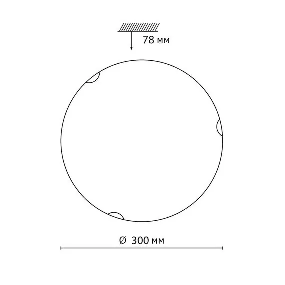 SONEX 7602/BL SNOK SN Светильник стекло/белое/золото LED 24Вт 4000K D300 IP20 AMMONITE, изображение 2
