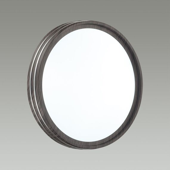 SONEX 7604/DL PALE SN 176 Светильник пластик/белый/венге/хром LED 48Вт 4000К D390 IP43 TROSTO, изображение 4