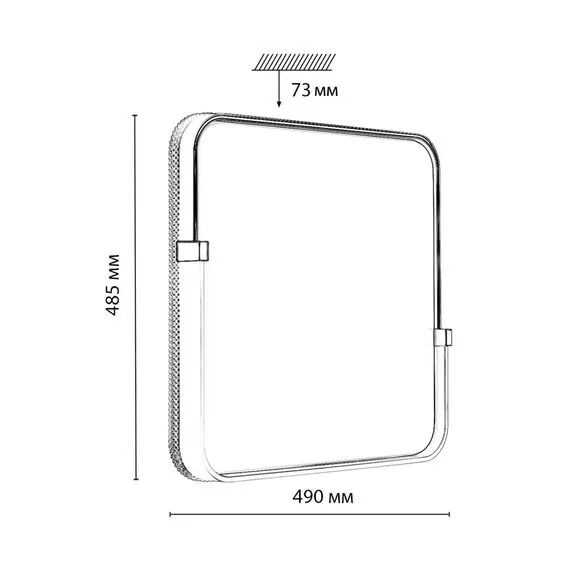 SONEX 7680/EL PALE SN 190 Светильник пластик/золотой LED 70Вт 3000-6000К 490х485 IP43 пульт ДУ OLIDI WHITE, изображение 2