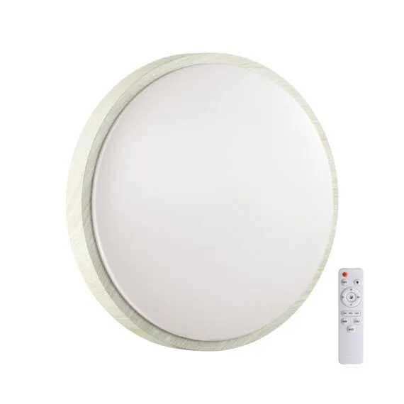 SONEX 7628/DL PALE SN 170 Светильник пластик/беленый под дер. LED 48Вт 3000-6300K D400 IP43 пульт ДУ LOSTA