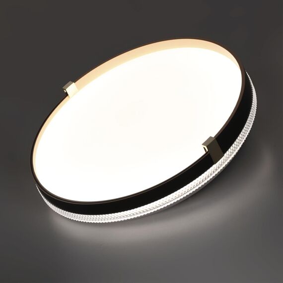 SONEX 7647/CL PALE SN 189 Светильник пластик/белый/черный/золотой LED 30Вт 4000К D340 IP43 OLIDI BLACK, изображение 3