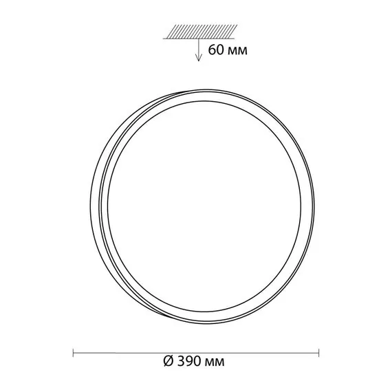 SONEX 3019/DL TAN SN 175 Светильник пластик/под дер. LED 48Вт 3000-6500 D390 IP43 пульт ДУ/ LampSmart WOODI, изображение 2