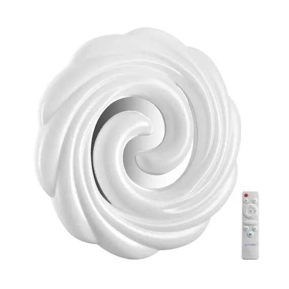 SONEX 7675/DL PALE SN 201 Светильник пластик/белый/серебристый LED 48Вт 3000-6000К D380 IP43 пульт ДУ AGAP
