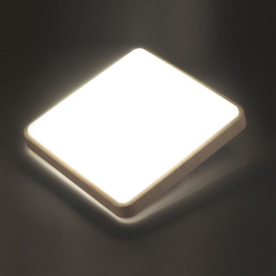 SONEX 7608/DL PALE SN 172 Светильник пластик/беж. под дер. LED 48Вт 3000-6300K 390x390 IP43 пульт ДУ MERTO, изображение 4
