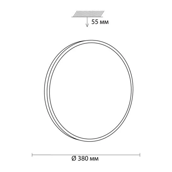 SONEX 3012/DL TAN SN 206 Светильник пластик/черный LED 48Вт 3000-6500K D380 IP43 пульт ДУ/ LampSmart SMALLI, изображение 2