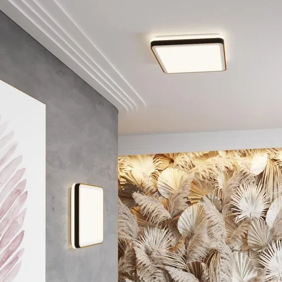 SONEX 7621/DL PALE SN 162 Светильник пластик/черн./медный LED 48Вт 3000-6300K 440х440 IP43 пульт ДУ EFFA, изображение 3