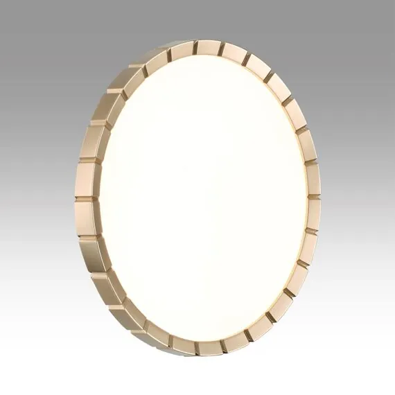 SONEX 7648/CL PALE SN 142 Светильник пластик/белый/золотой LED 30Вт 4000К D336 IP43 ATABI GOLD, изображение 3