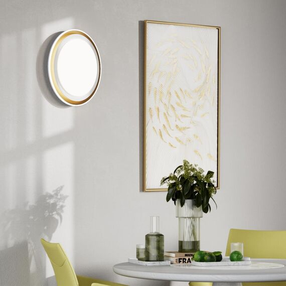 SONEX 7630/DL PALE SN 151 Светильник пластик/золотистый LED 48Вт 3000-6300K D410 IP43 пульт ДУ SETTA, изображение 3
