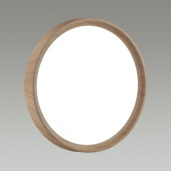 SONEX 7603/CL PALE SN 175 Светильник пластик/белый/светл.коричневый под дер. LED 30Вт 4000К D330 IP43 WOODI, изображение 5