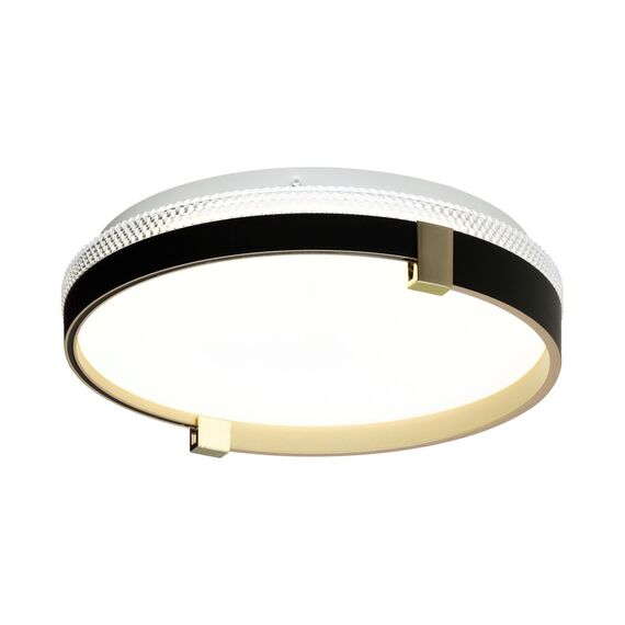 SONEX 7647/CL PALE SN 189 Светильник пластик/белый/черный/золотой LED 30Вт 4000К D340 IP43 OLIDI BLACK, изображение 5