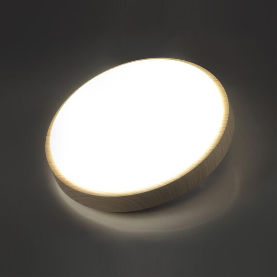 SONEX 7607/EL PALE SN 170 Светильник пластик/бежевый под дер. LED 72Вт 3000-6300K D500 IP43 пульт ДУ LOSTA, изображение 4