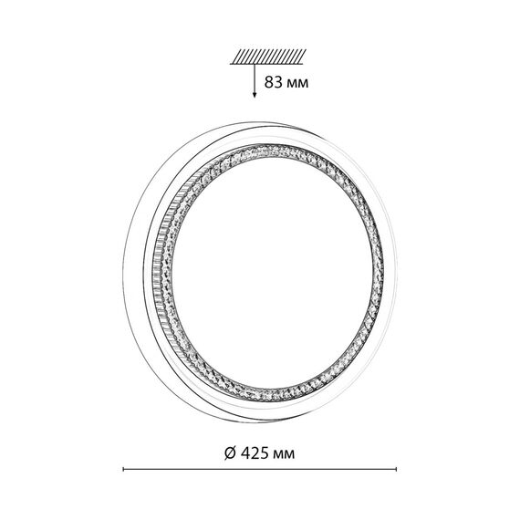SONEX 7644/DL PALE SN 186 Светильник пластик/белый/серый LED 48Вт 4000К D425 IP43 RAHIG, изображение 2