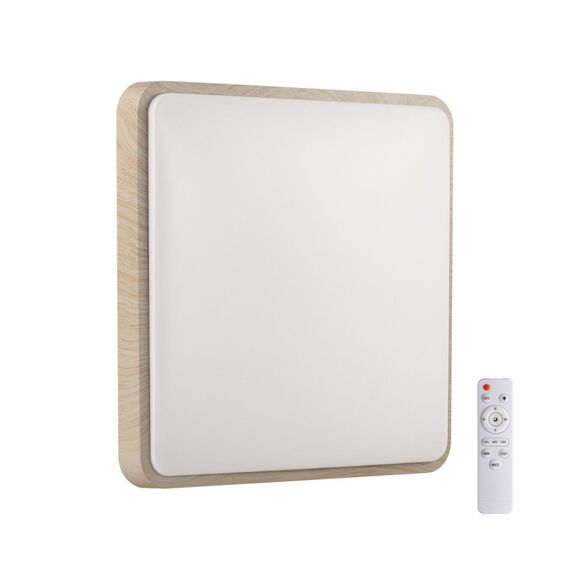 SONEX 7608/DL PALE SN 172 Светильник пластик/беж. под дер. LED 48Вт 3000-6300K 390x390 IP43 пульт ДУ MERTO