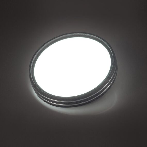 SONEX 7604/DL PALE SN 176 Светильник пластик/белый/венге/хром LED 48Вт 4000К D390 IP43 TROSTO, изображение 3