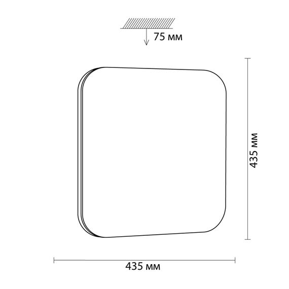 SONEX 3020/DL TAN SN 213 Светильник пластик/хром LED 48Вт 3000-6500K 435х435 IP43 пульт ДУ/ LampSmart LONA, изображение 2
