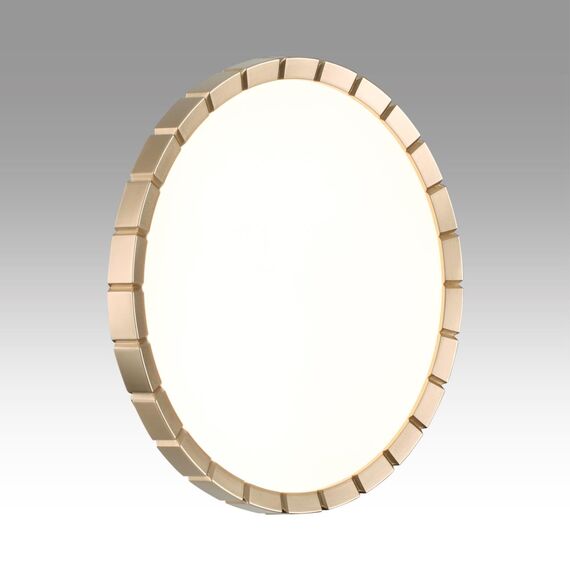 SONEX 7648/CL PALE SN 142 Светильник пластик/белый/золотой LED 30Вт 4000К D336 IP43 ATABI GOLD, изображение 3