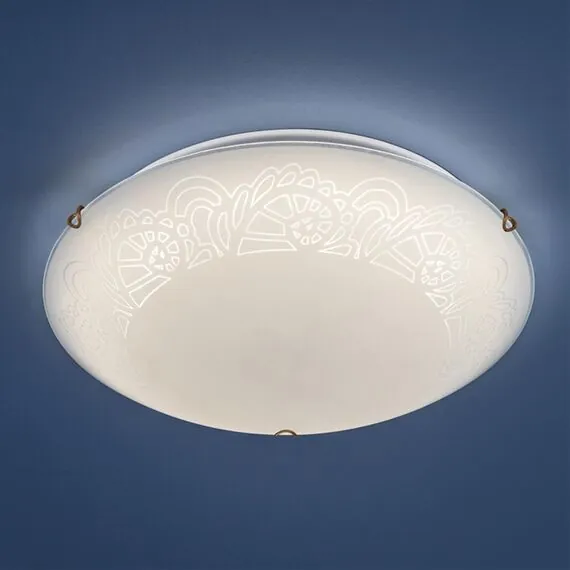 SONEX 7602/DL SNOK SN Светильник стекло/белое/золото LED 48Вт 4000K D405 IP20 AMMONITE, изображение 3