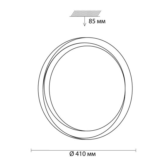 SONEX 3030/DL TAN SN 056 Светильник пластик/белый LED 48Вт 3000-6500K D410 IP43 пульт ДУ/ LampSmart BIONIC, изображение 2