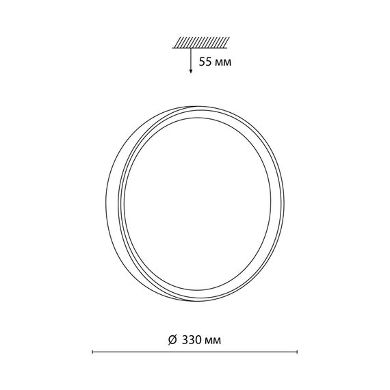 SONEX 7603/CL PALE SN 175 Светильник пластик/белый/светл.коричневый под дер. LED 30Вт 4000К D330 IP43 WOODI, изображение 2