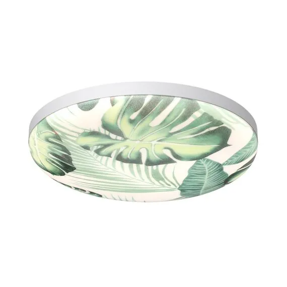 SONEX 7748/DL PALE SN 125 Светильник светодиодный потолочный пластик/белый/зеленый LED 48Вт 3000-6000К D380 IP43 пульт ДУ FLORI, изображение 8