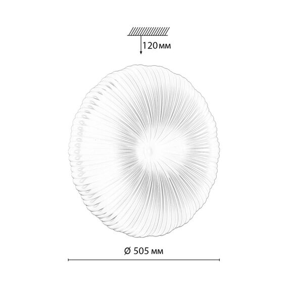 SONEX 7678/EL PALE SN 201 Светильник пластик/белый LED 70Вт 3000-6000К D505 IP43 пульт ДУ ANIX, изображение 2