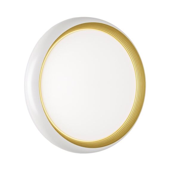 SONEX 7650/DL PALE SN 141 Светильник пластик/белый/золотой LED 48Вт 4000К D380 IP43 TOFIQ WHITE