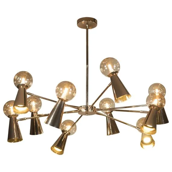 LOFT IT 10046/10 Gold Люстра на штанге Halley, изображение 3