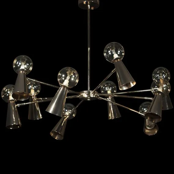 LOFT IT 10046/10 Gold Люстра на штанге Halley, изображение 2