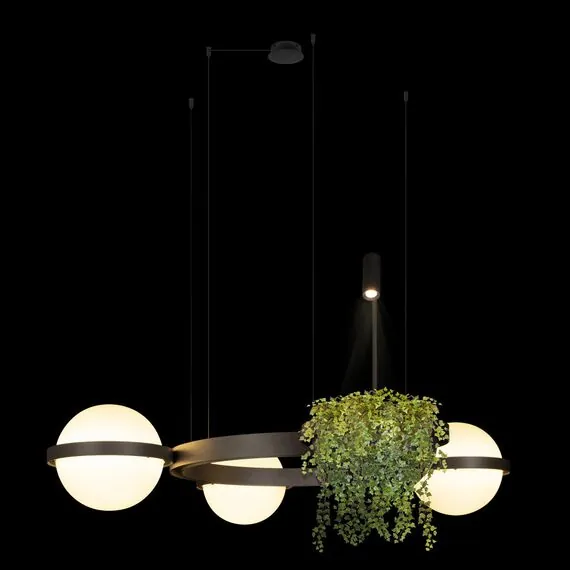 LOFT IT 10121/3 Dark grey Подвесной светильник Jardin, изображение 2