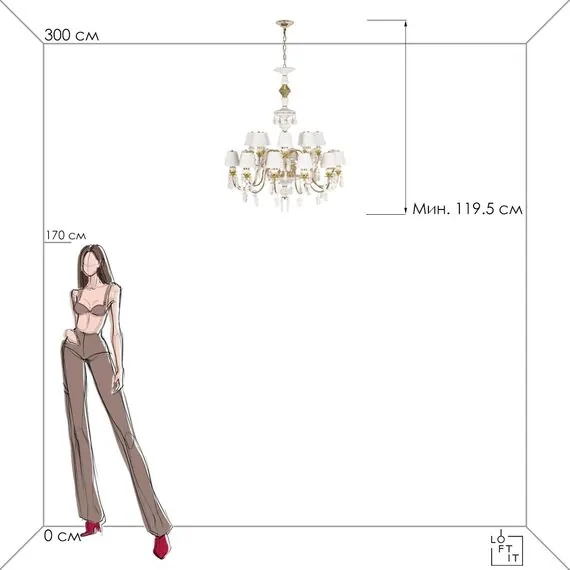 LOFT IT 10203/12+8 White Подвесной светильник Grace, изображение 7
