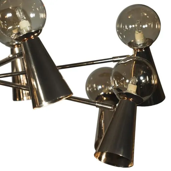 LOFT IT 10046/10 Gold Люстра на штанге Halley, изображение 4