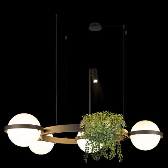 LOFT IT 10121/4 Dark grey Подвесной светильник Jardin, изображение 2