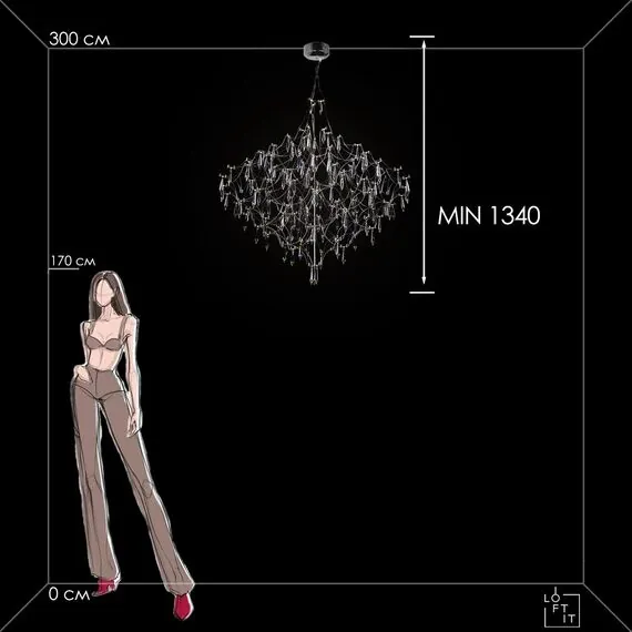 LOFT IT 10259/1000 Silver Asfour Подвесной светильник Mira, изображение 8